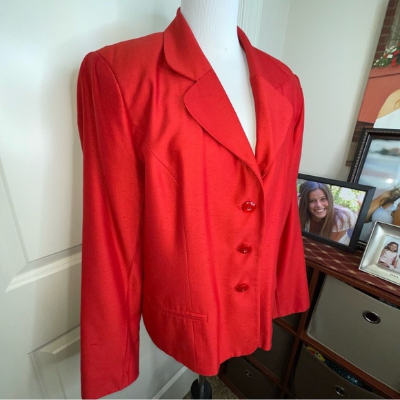 Worthington Red Blazer 14 - Picture 5 of 17